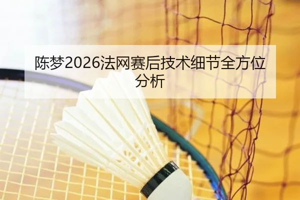 陈梦2026法网赛后技术细节全方位分析